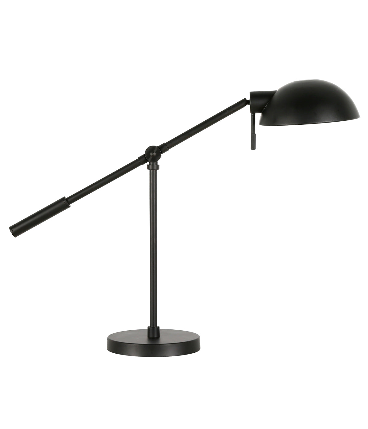 Donnell Boom Arm Table Lamp with Metal Shade Blackened Bronze