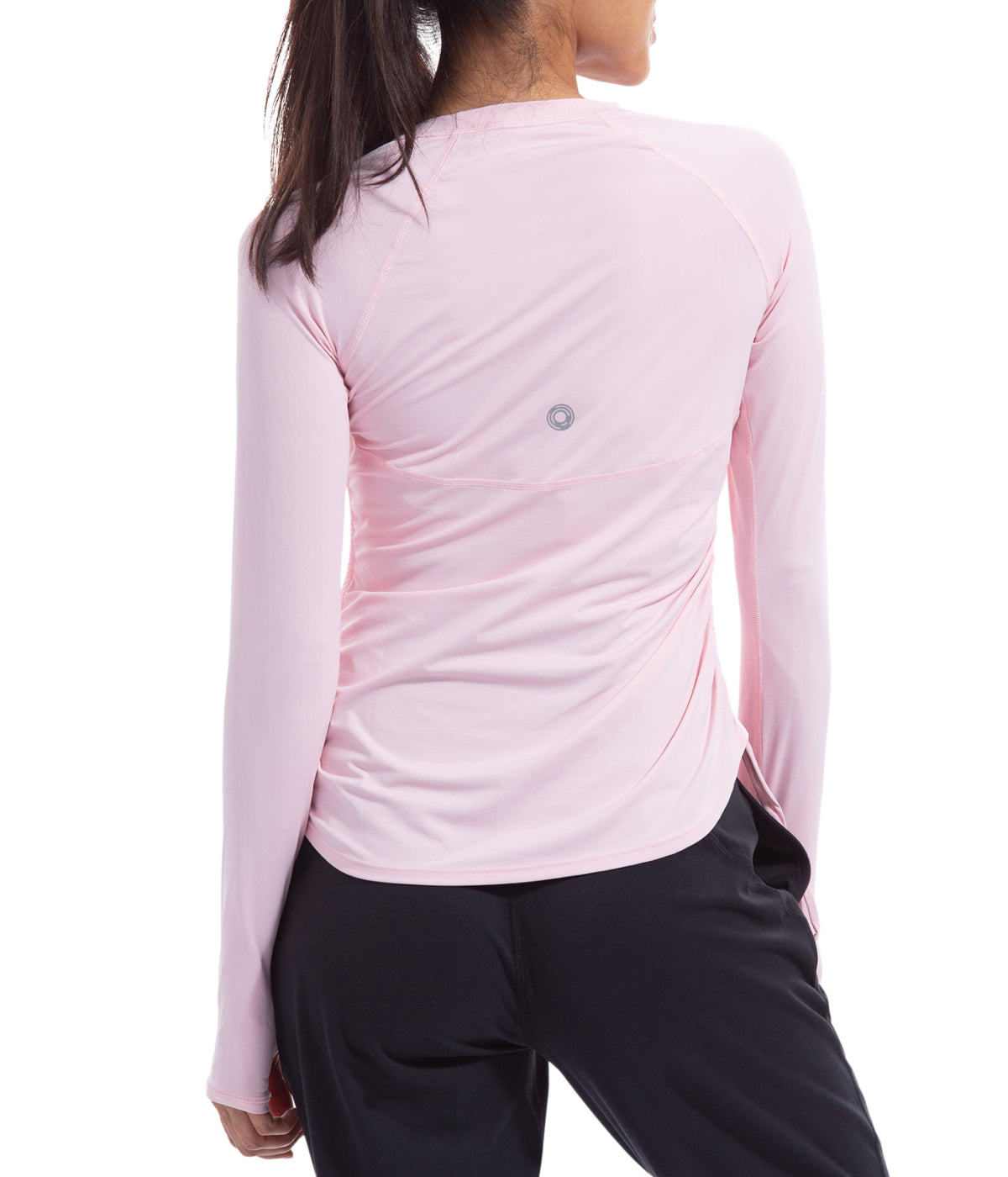  BloqUV BloqUV Women's UPF 50+ Sun Protection Drawstring Crew Top - Tickle Me Pink - Bonton