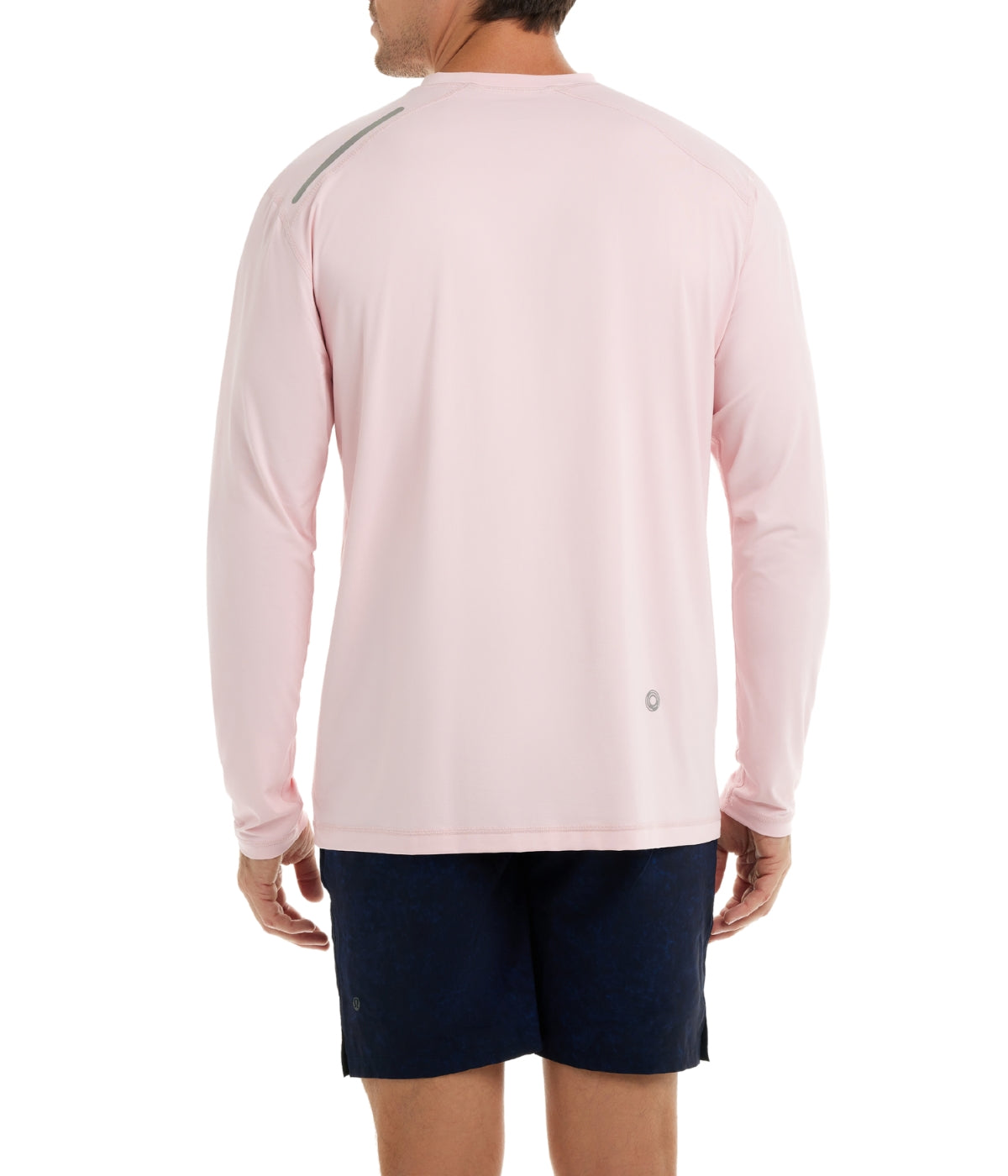  BloqUV BloqUV Men's UPF 50+ Sun Protection Long Sleeve Jet Tee Top - Tickle Me Pink - Bonton