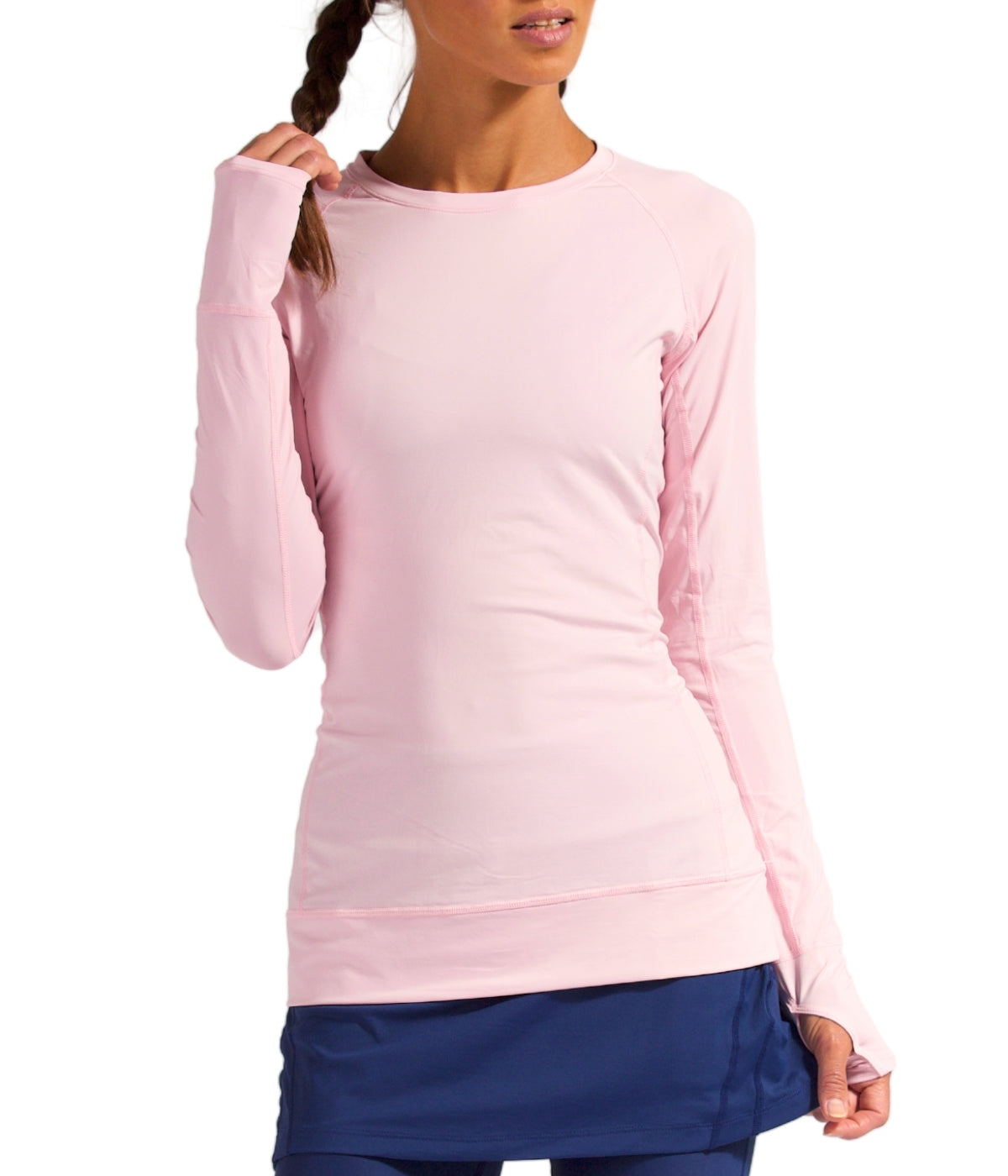  BloqUV BloqUV Women's UPF 50+ Sun Protection Pullover Top - Tickle Me Pink - Bonton