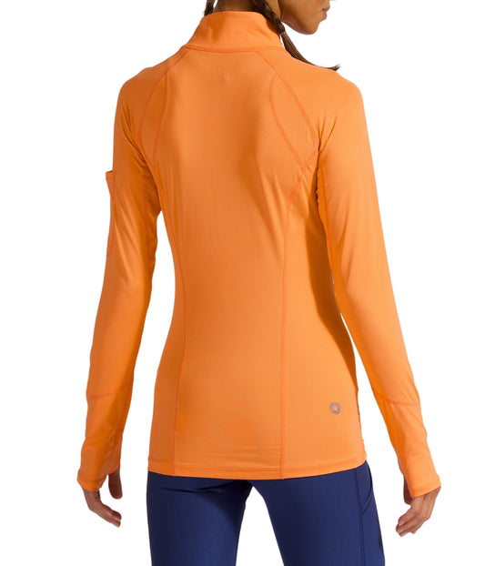 BloqUV Women's UPF 50+ Sun Protection Mock Neck Quarter Zip Top