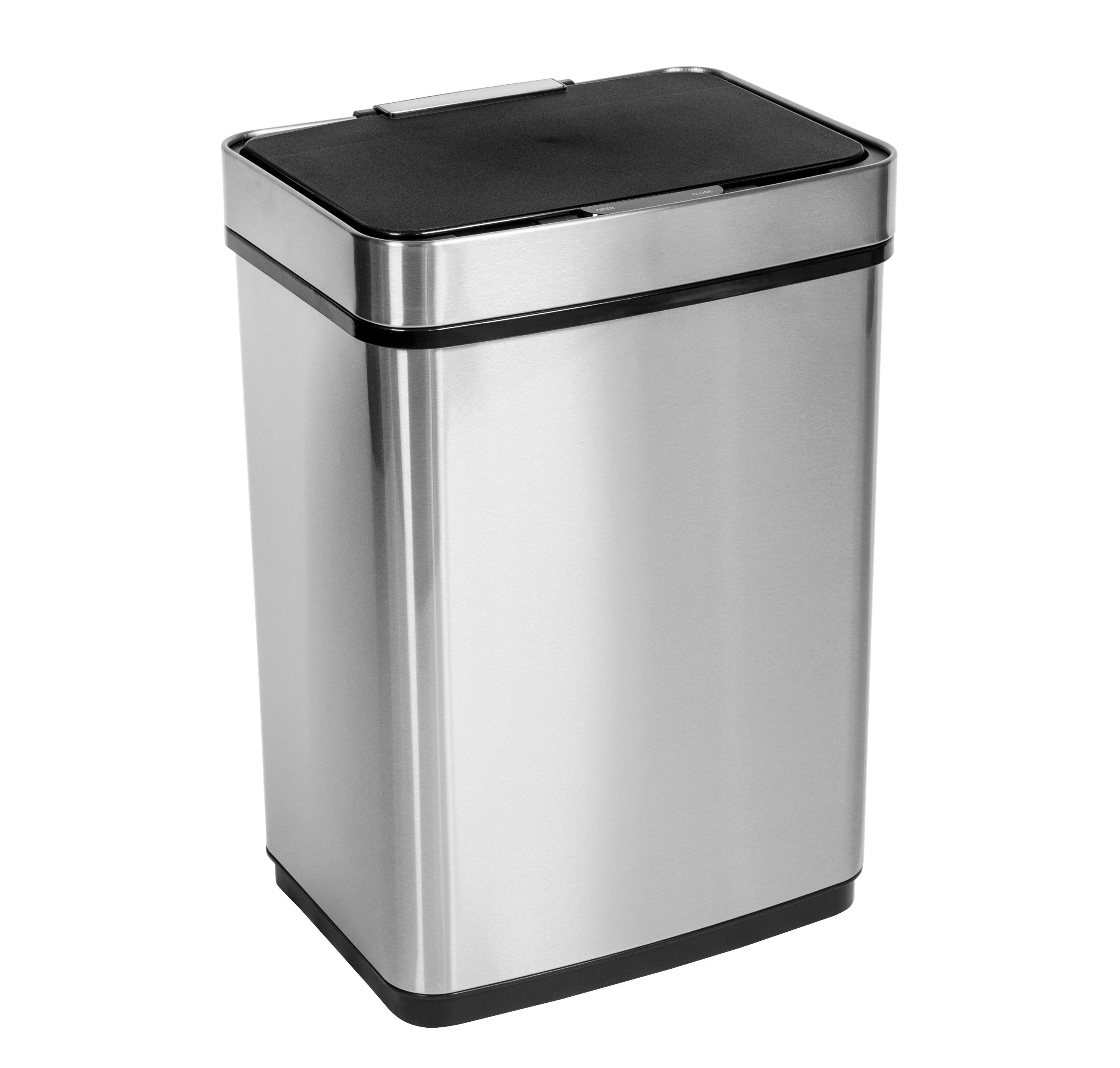  Honey-Can-Do Motion Sensor Trash Can With Easy Bag Removal - Black - Bonton