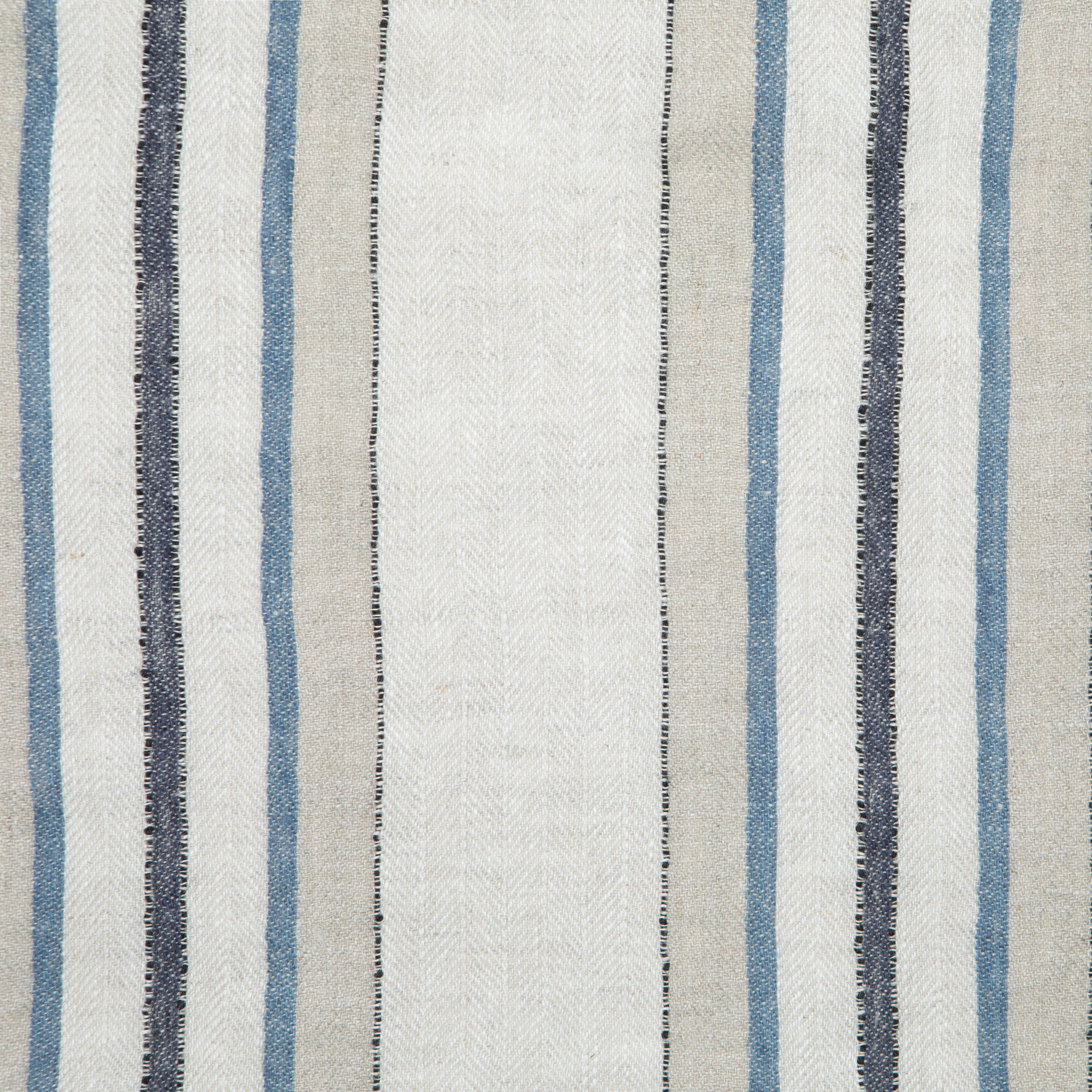  Caravan Trio Stripe Napkins 20x20 - Set of 4 - Natural Blue - Bonton