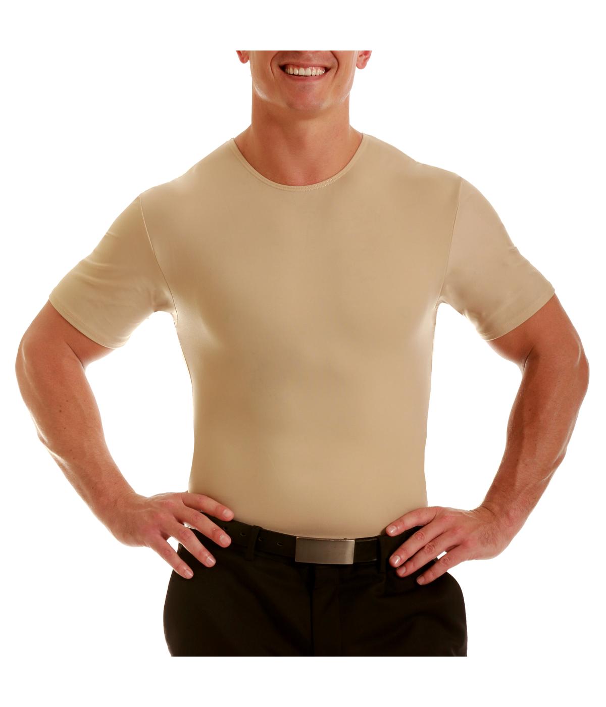  Insta Slim Men Short Sleeve Crewneck - Nude - Bonton