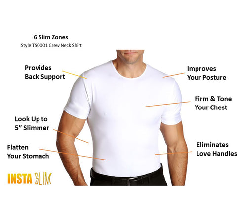 Insta Slim Compression Crew Neck Shirt TS0001