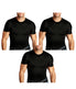  Insta Slim 3-Pack Short Sleeve Crewnecks - Black - Bonton