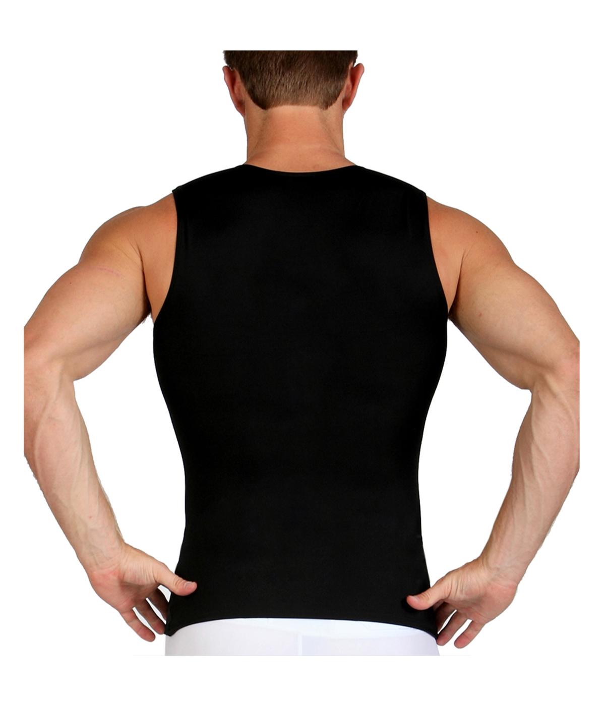  Insta Slim Men Sleeveless Crewneck Tank - Black - Bonton