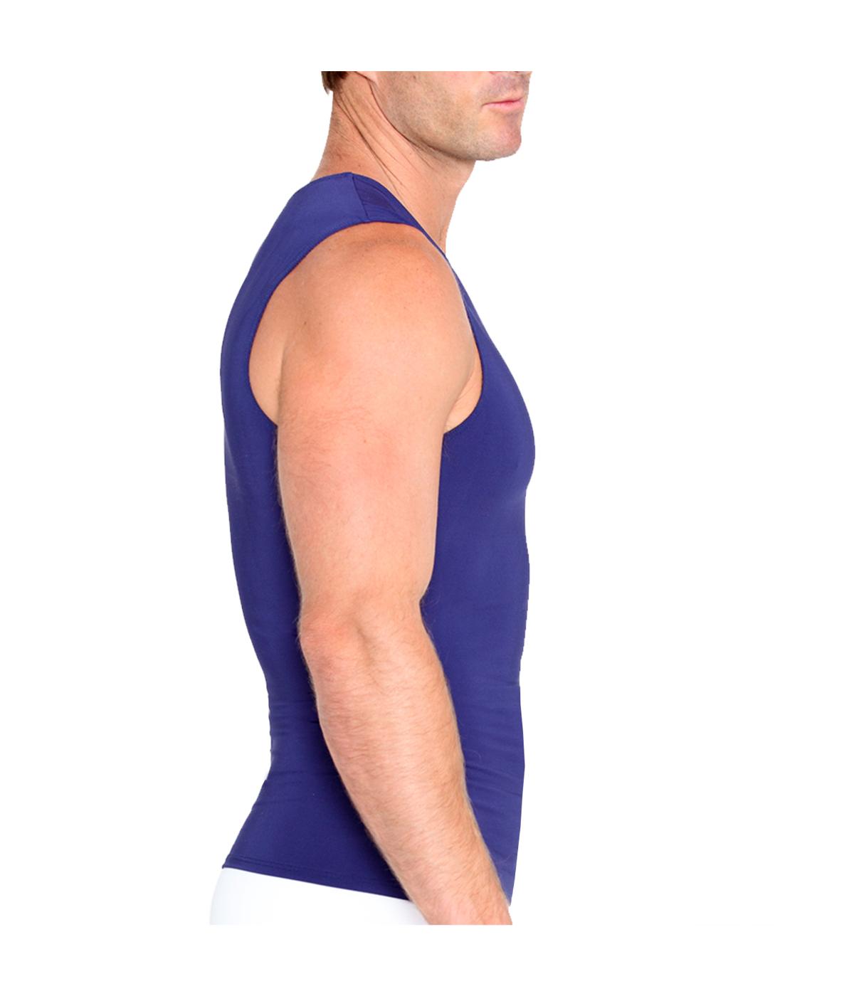  Insta Slim Men Sleeveless Crewneck Tank - Midnight Navy - Bonton