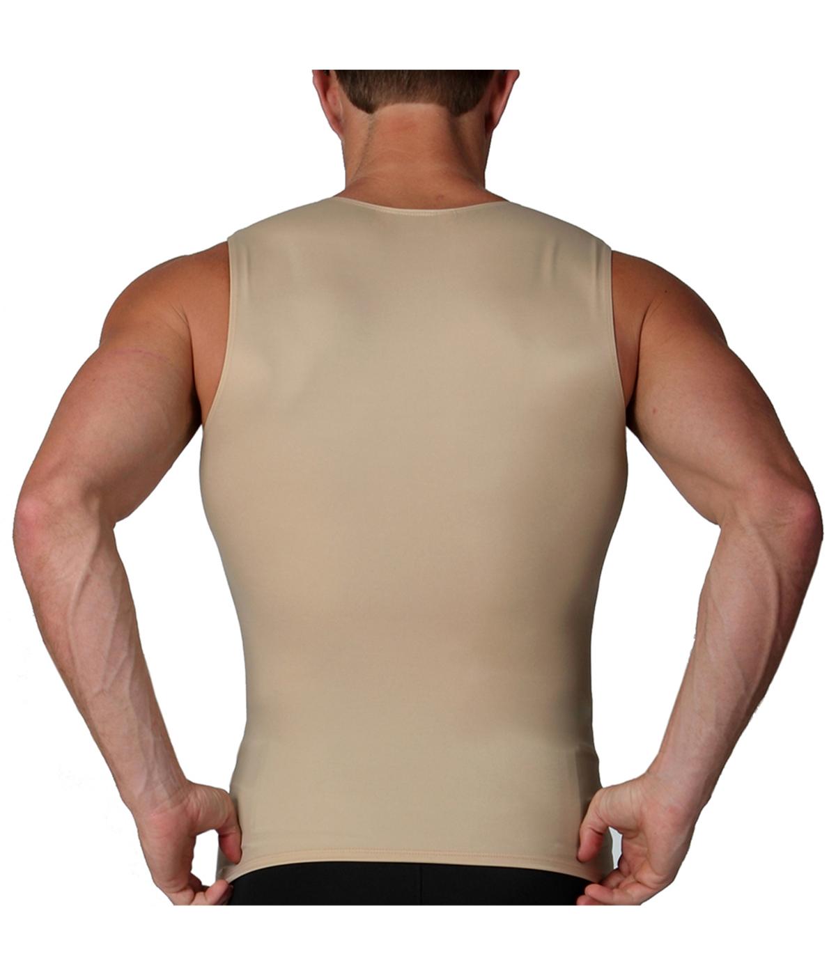  Insta Slim Men Sleeveless Crewneck Tank - Nude - Bonton