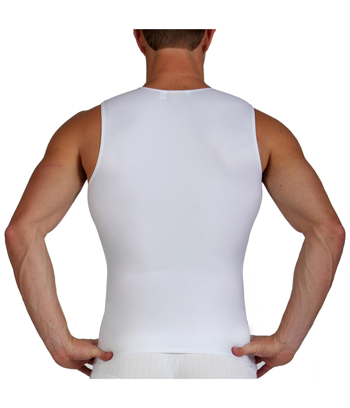  Insta Slim Men Sleeveless Crewneck Tank - White - Bonton