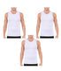  Insta Slim 3-Pack Sleeveless Crewneck Tanks - White - Bonton