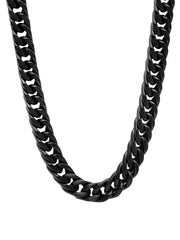 Stainless Steel With Matte Black Ip 24" Curb Chain