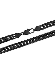 Stainless Steel With Matte Black Ip 24" Curb Chain