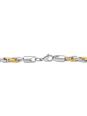 Stainless Steel Two Tone 24" Rope Chain