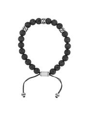 Stainless Steel Lava Bead Bolo Bracelet