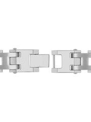 1/6Ctw Stainless Steel Link Bracelet