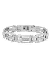 1/6Ctw Stainless Steel Link Bracelet