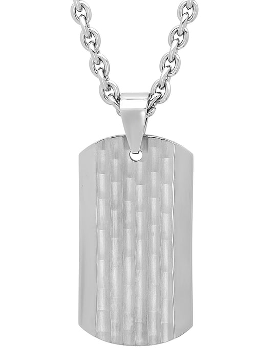 Stainless Steel Hammered Finish Dog Tag