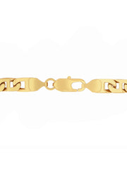 Stainless Steel With Yellow Ip 24" Flat Mariner Chain