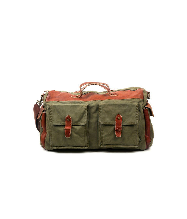 Trail Breeze Canvas Weekender Army Green