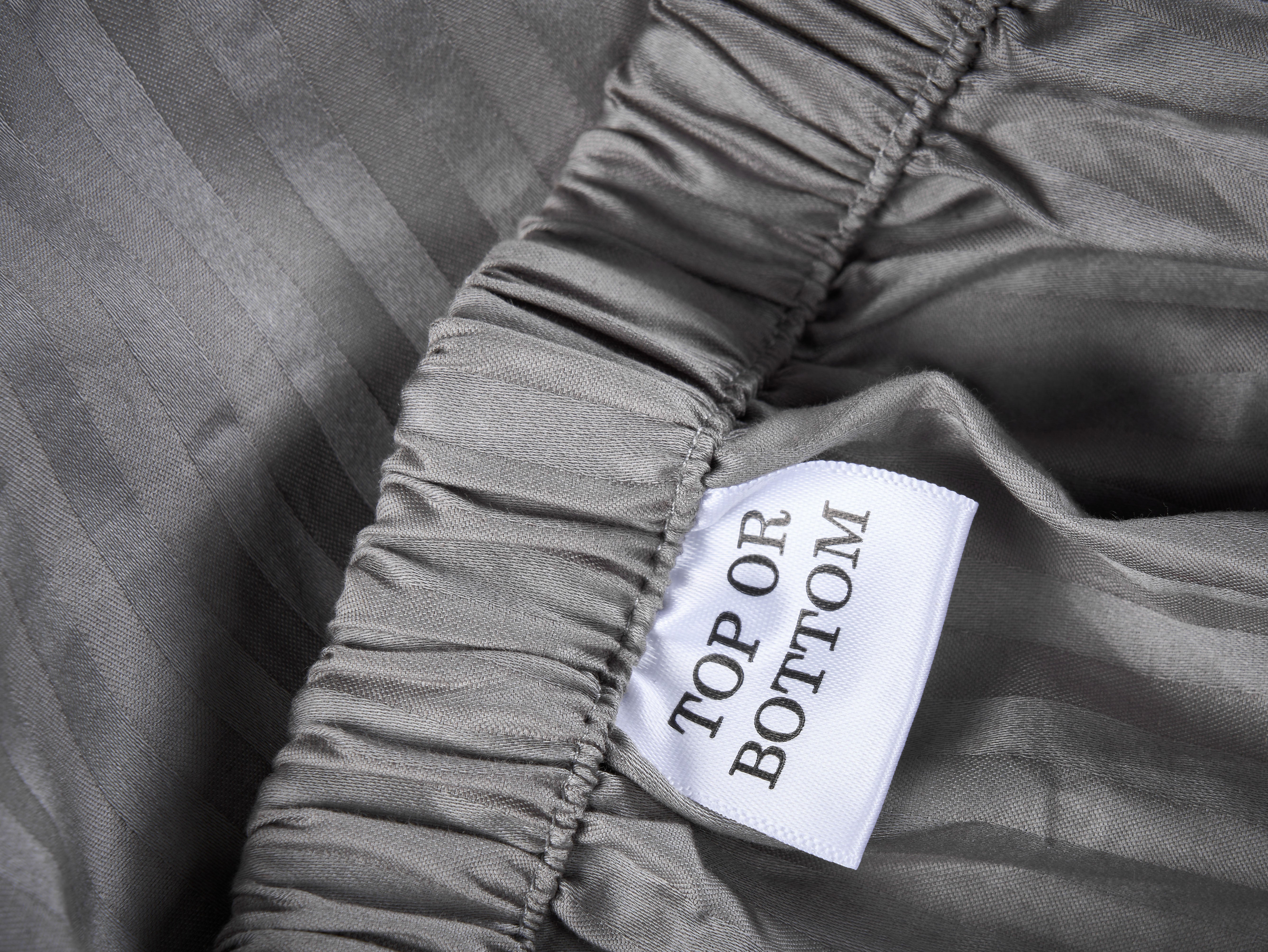  Kathy Ireland Home Kathy Ireland 500 Thread Count Damask Stripe Sheet Set With Optifit - Twin - Bonton