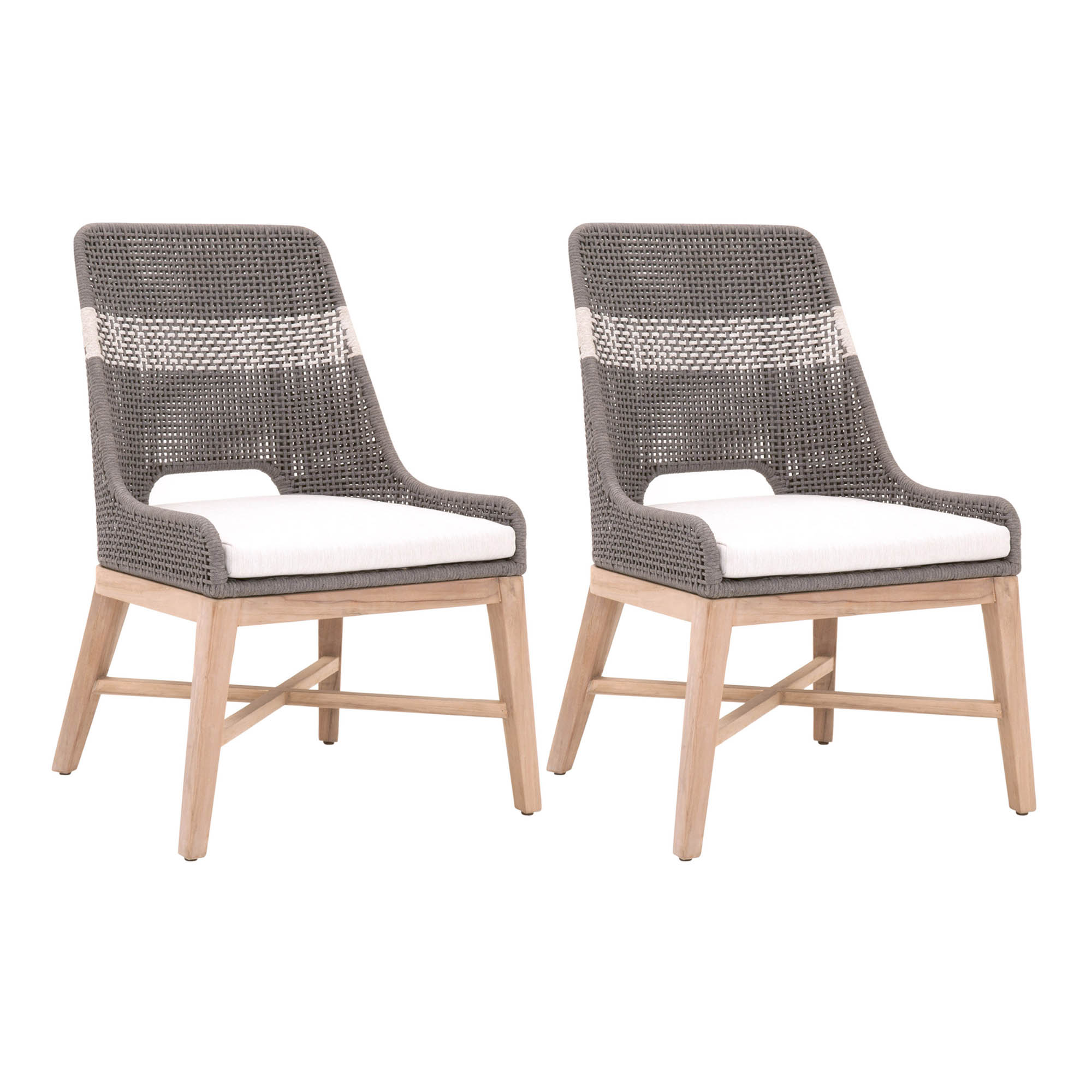  Essentials For Living Tapestry Outdoor Dining Chair, Set of 2 - Dove - Bonton