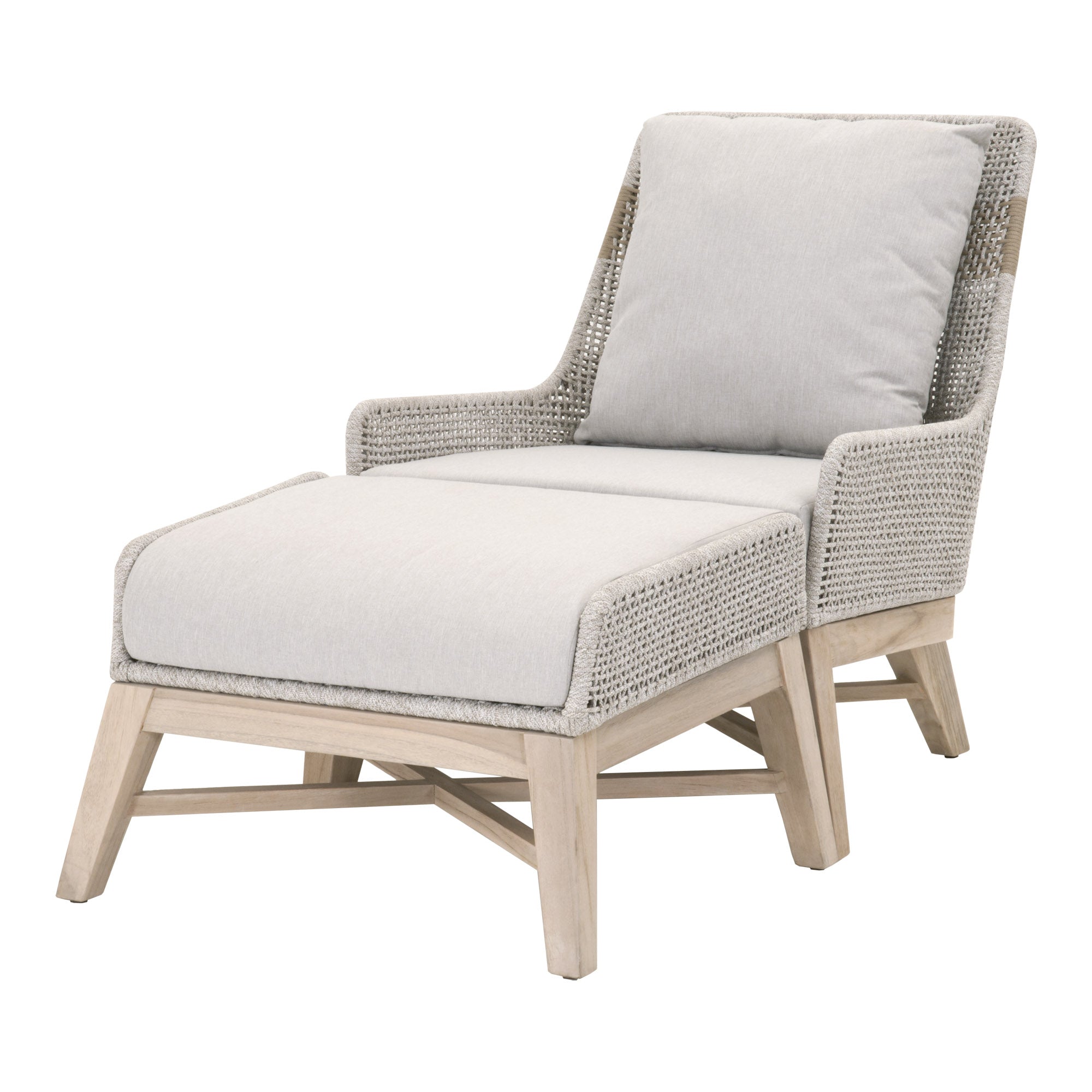  Essentials For Living Tapestry Outdoor Footstool - Taupe - Bonton