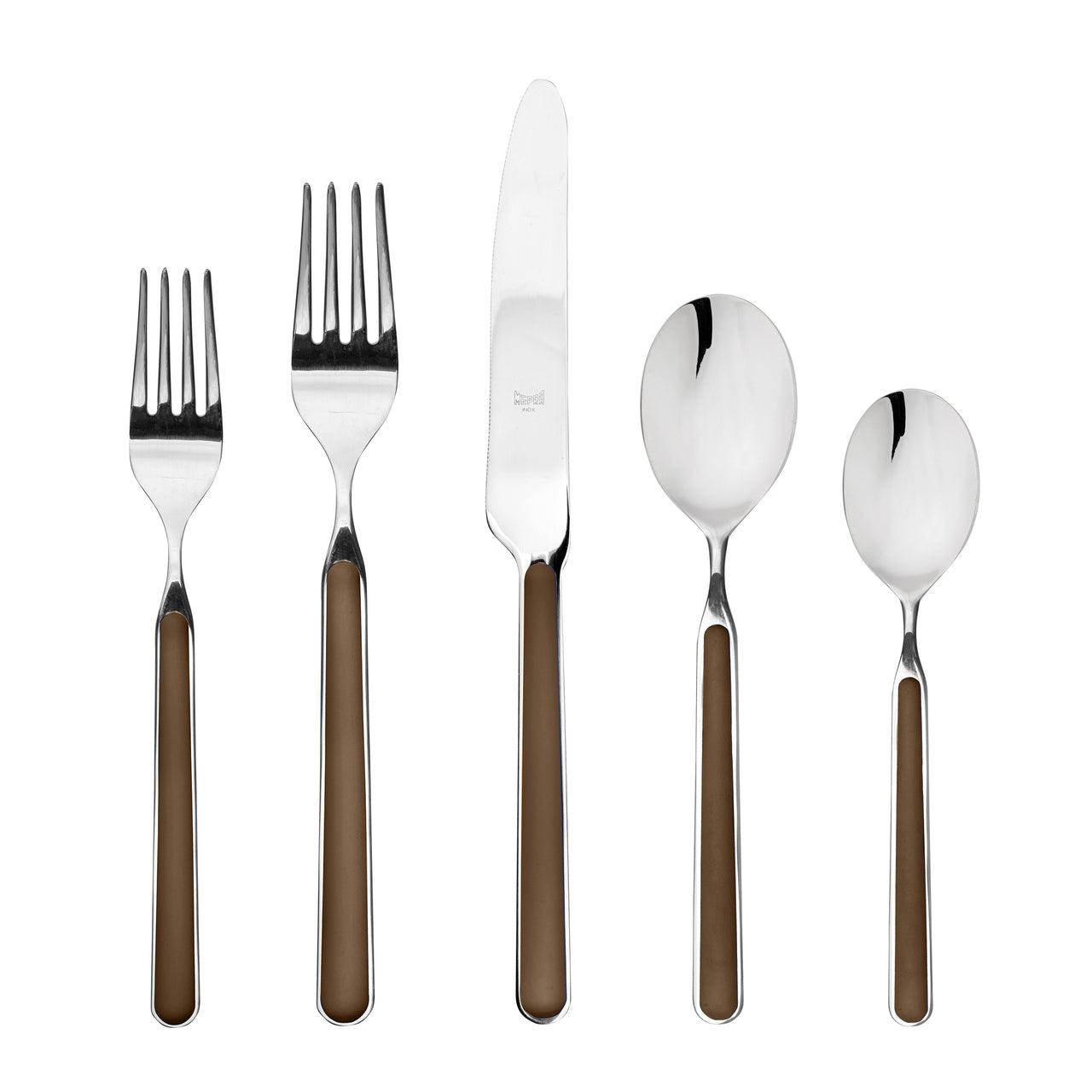  Mepra Fantasia Flatware Set Tobacco - Tobacco - Bonton