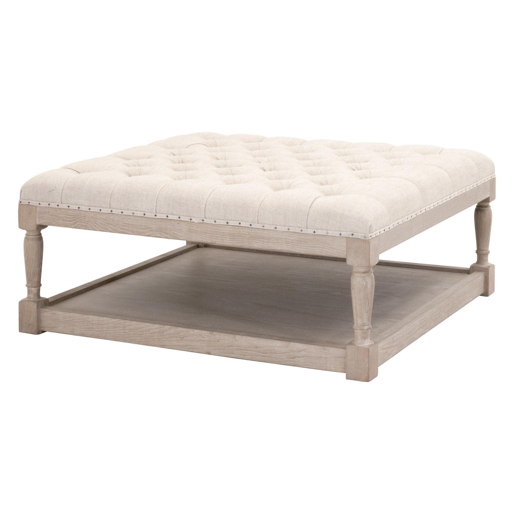  Essentials For Living Townsend Tufted Upholstered Coffee Table - Bisque - Bonton