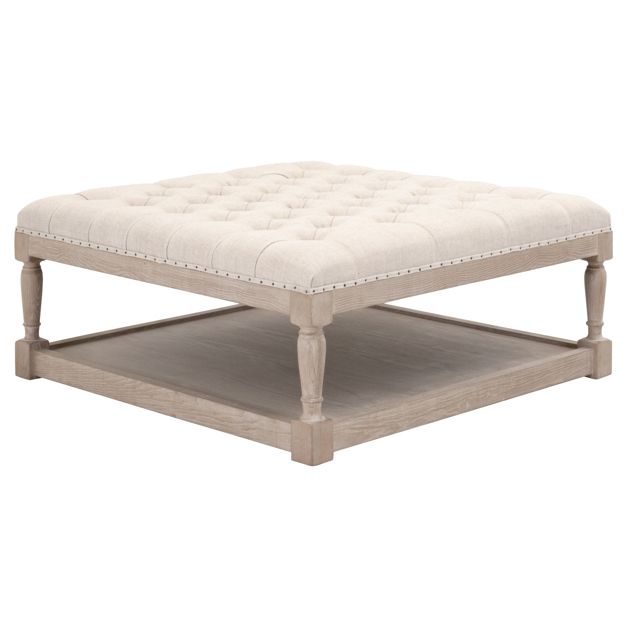  Essentials For Living Townsend Tufted Upholstered Coffee Table - Bisque - Bonton