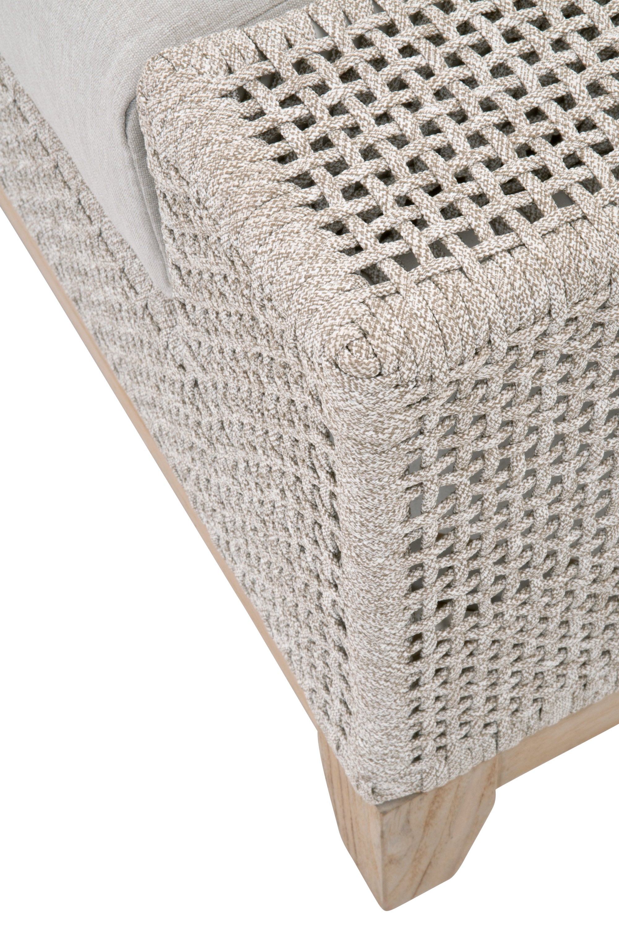  Essentials For Living Tropez Outdoor Ottoman - Natural Gray - Bonton