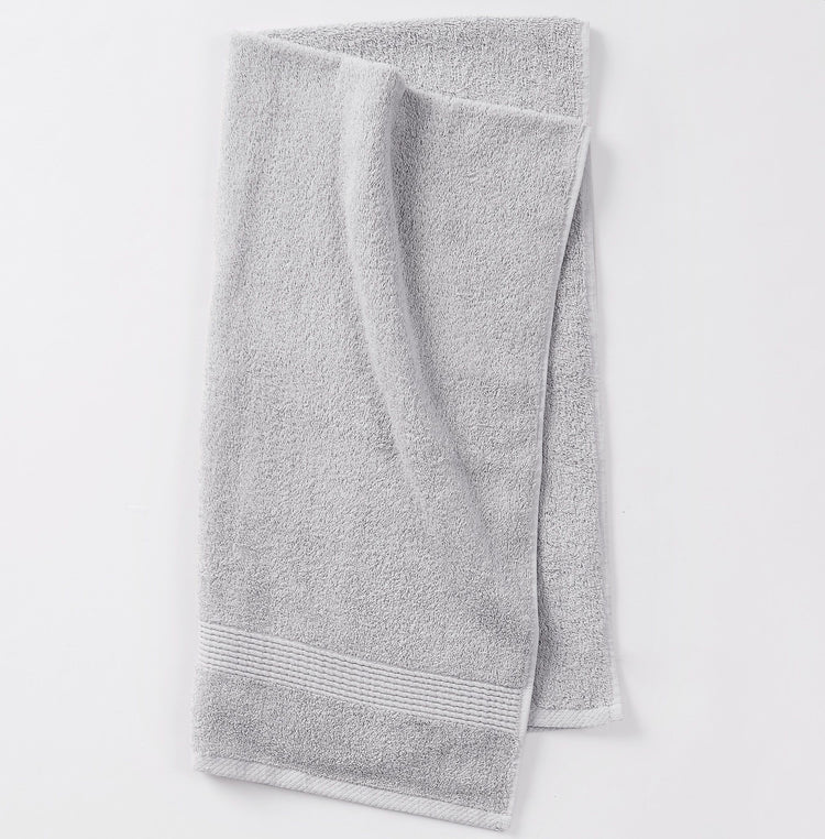 Antimicrobial 6 Piece Towel Set Light Grey