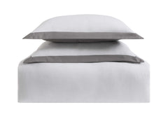 Hotel Duvet Set White/Grey