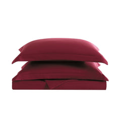 Everyday Duvet Set Burgundy