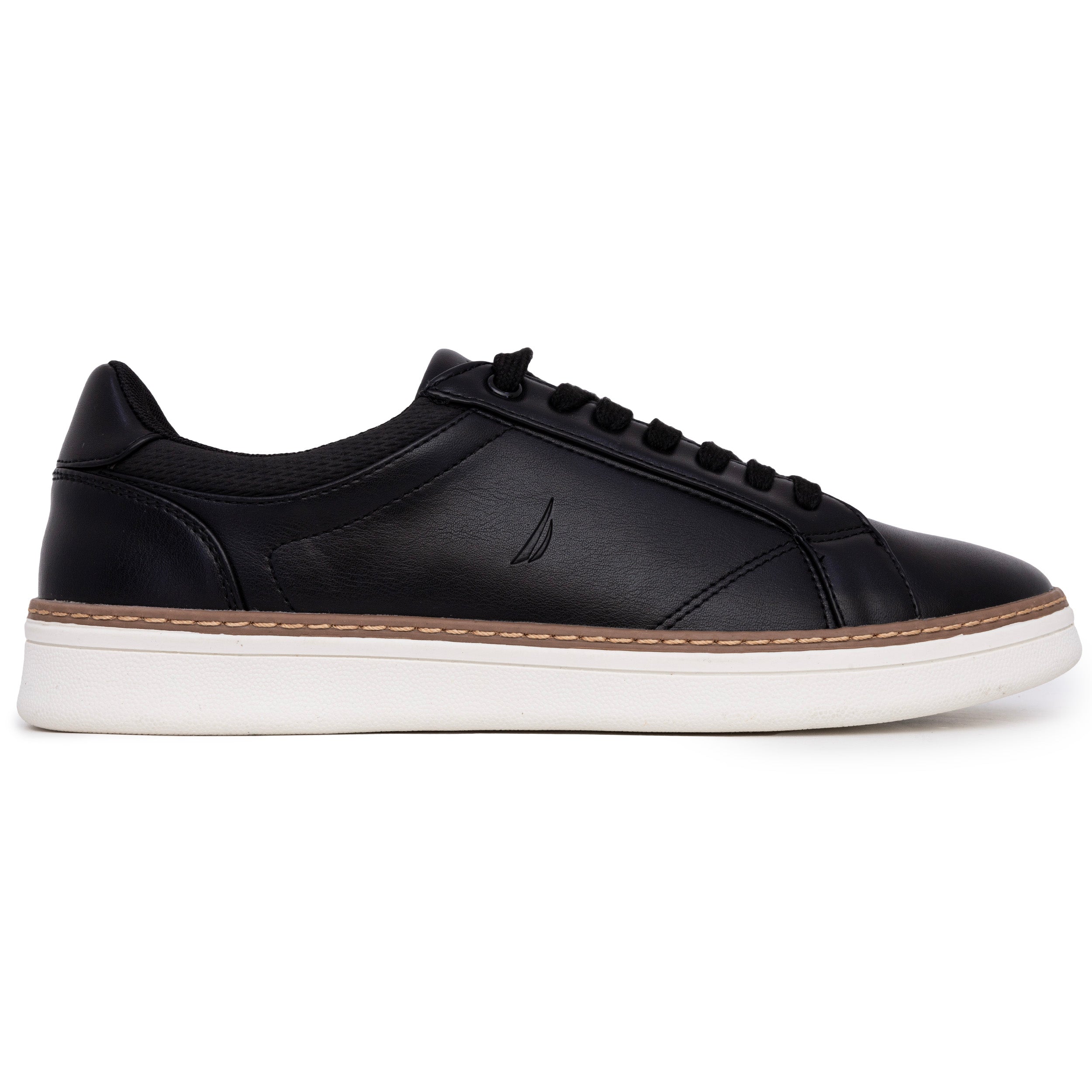  Nautica Turvo Casual Court Sneaker - Black - Bonton