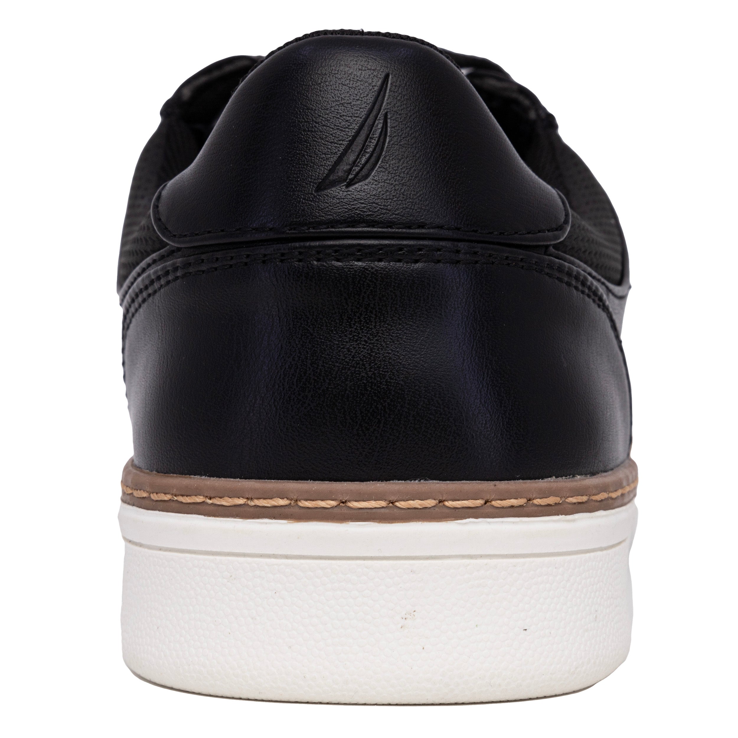  Nautica Turvo Casual Court Sneaker - Black - Bonton