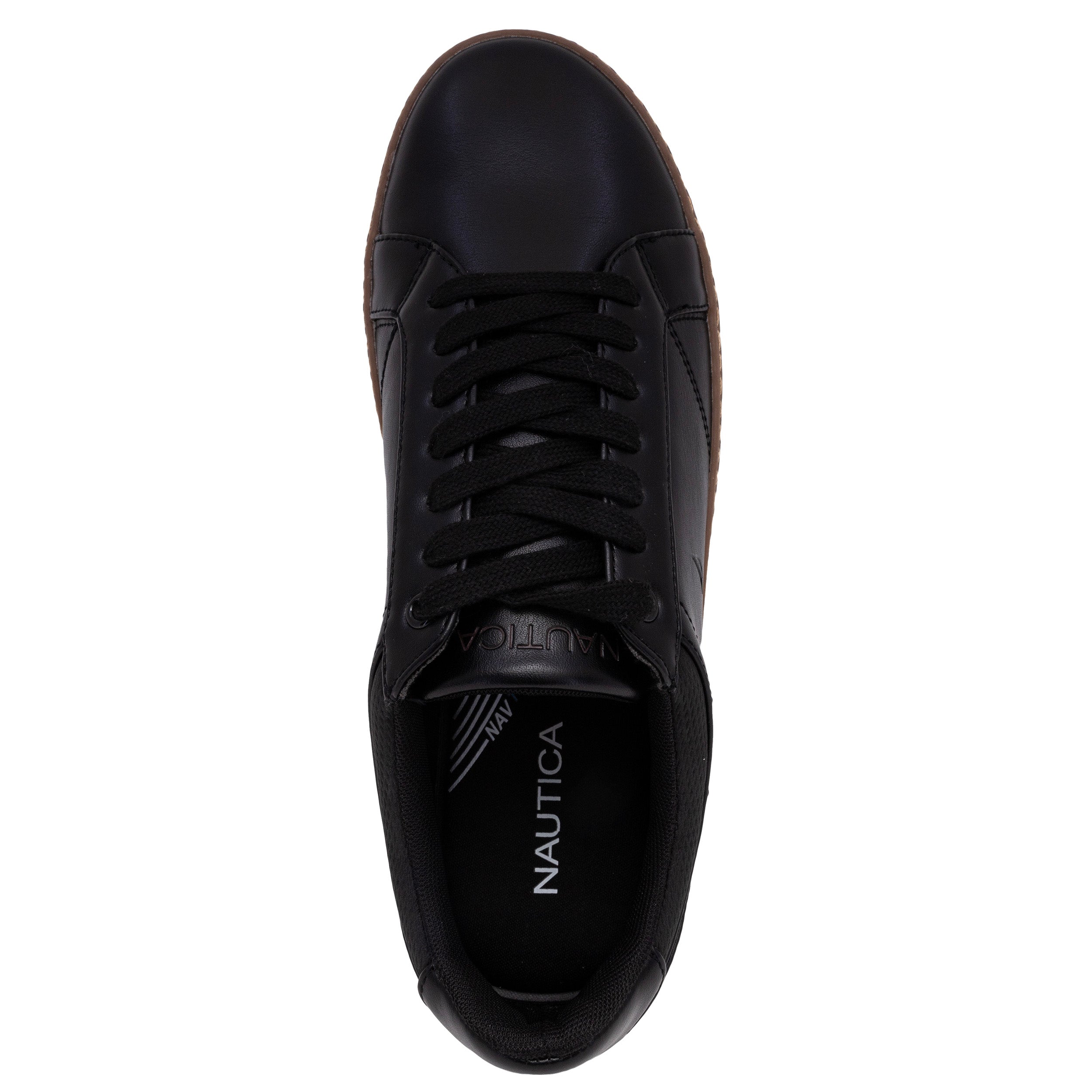  Nautica Turvo Casual Court Sneaker - Black - Bonton