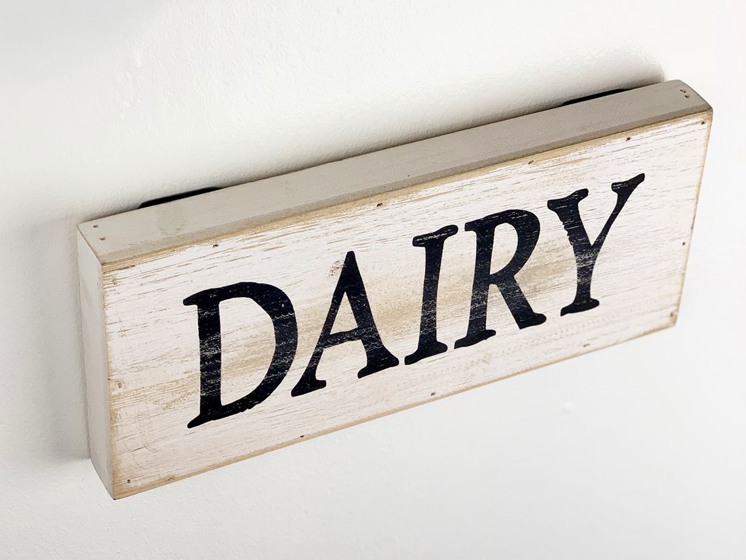  Paris Loft Dairy Farmhouse Style Sign - White - Bonton