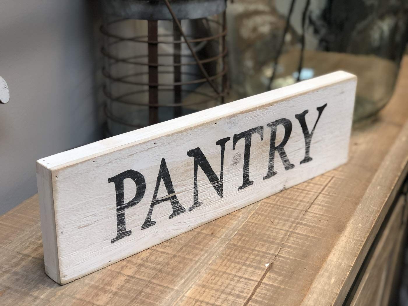  Paris Loft Pantry Farmhouse Style Sign - White - Bonton