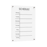 Reusable Acrylic Wall Calendar Dry Erase Board