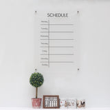 Reusable Acrylic Wall Calendar Dry Erase Board