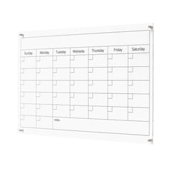 Reusable Acrylic Wall Calendar Dry Erase Board for Notes