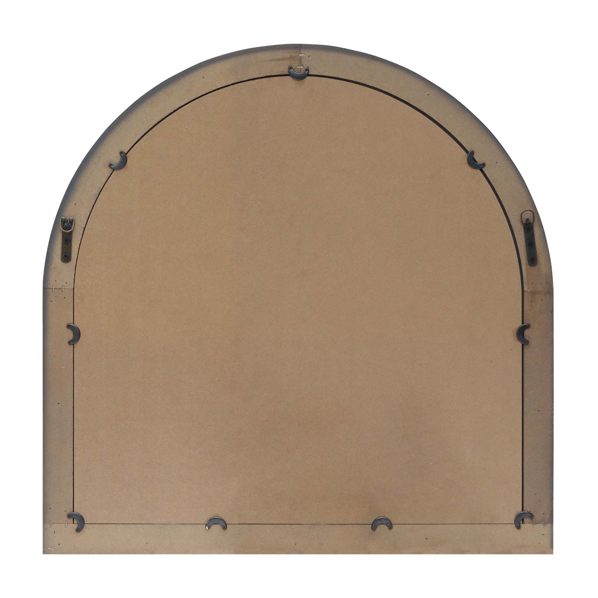  Paris Loft Farmhouse Arched Window Mirror, Cathedral Mirror - Gray - Bonton