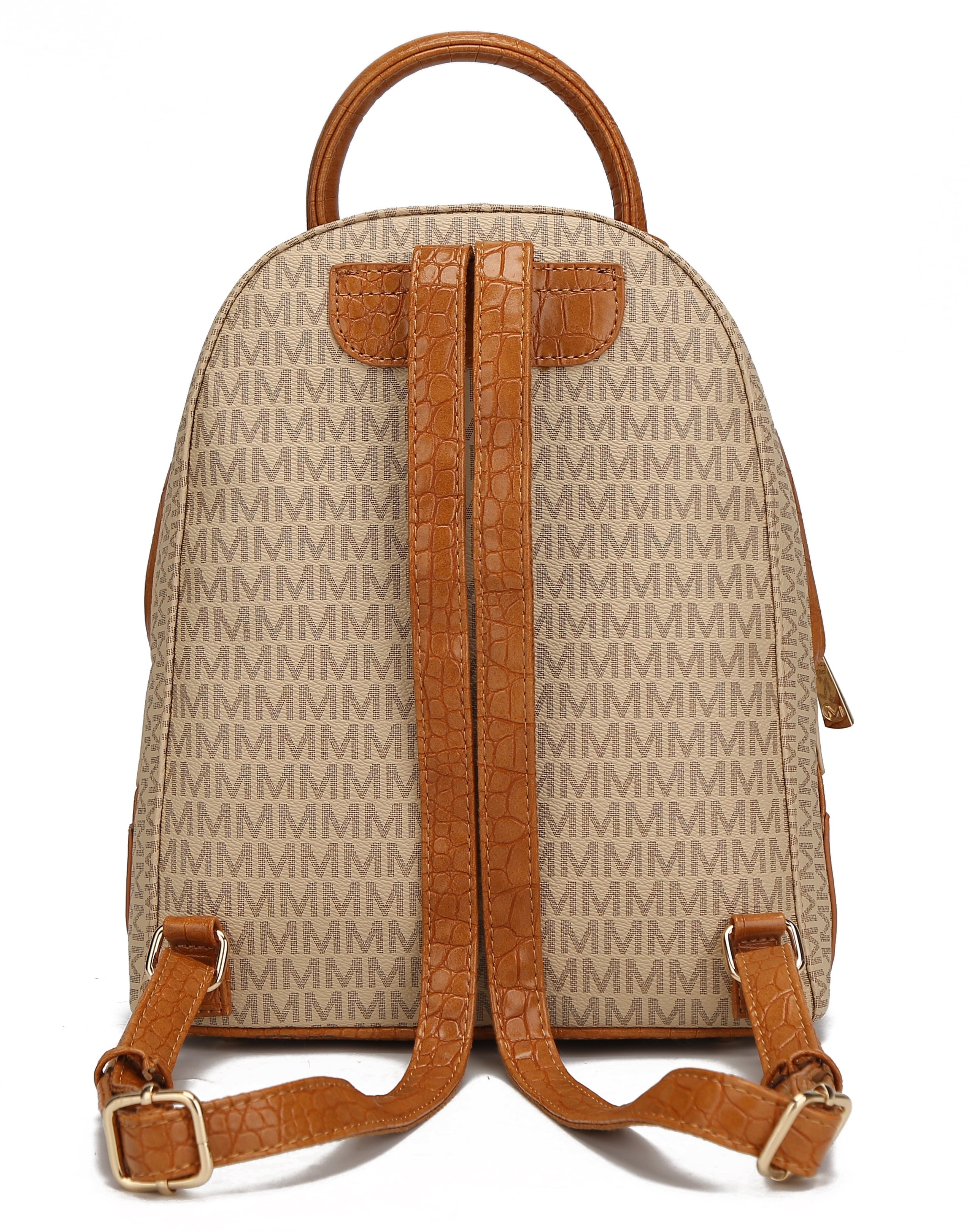  MKF Collection Denice Signature Backpack - Beige - Bonton