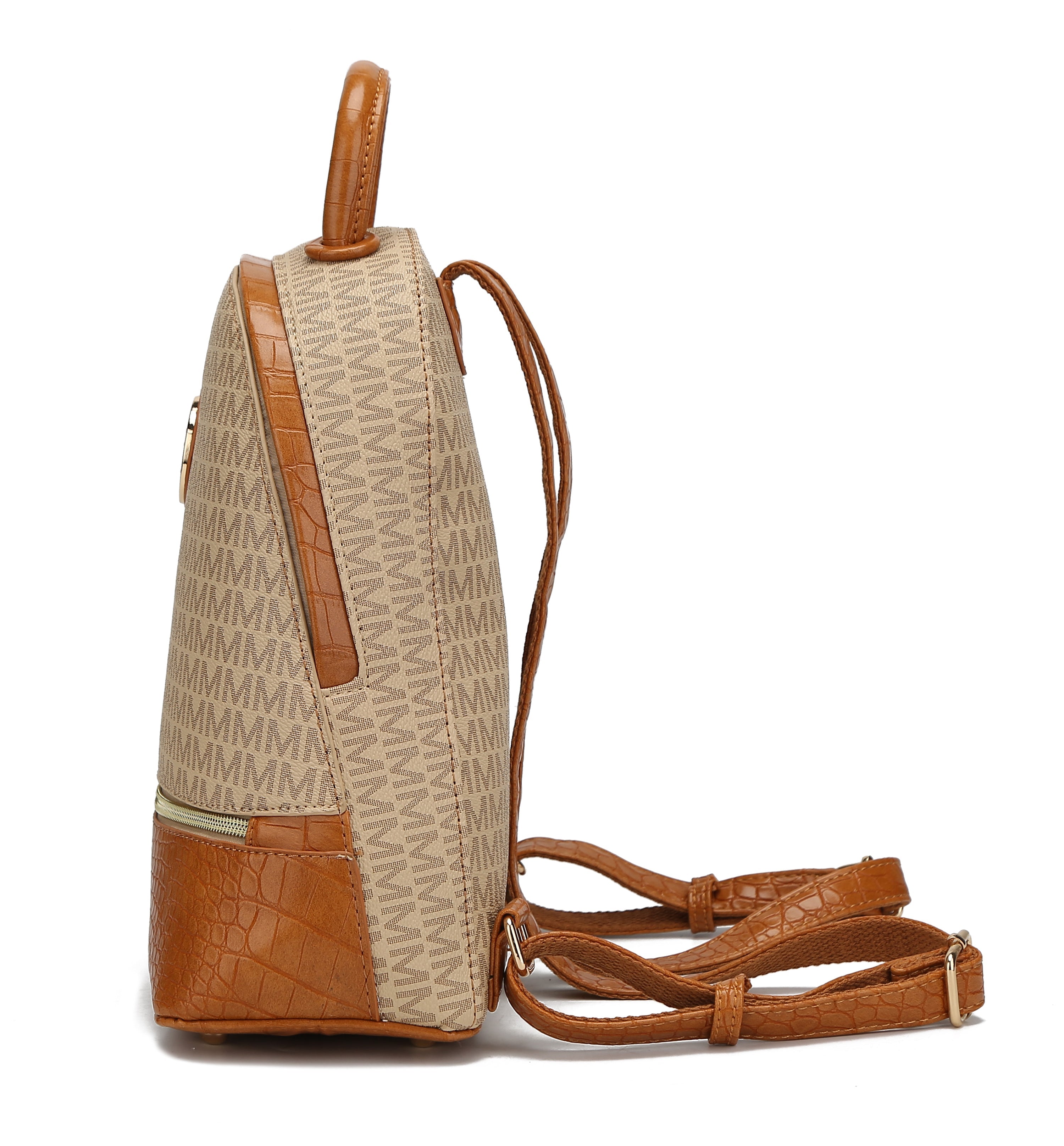  MKF Collection Denice Signature Backpack - Beige - Bonton