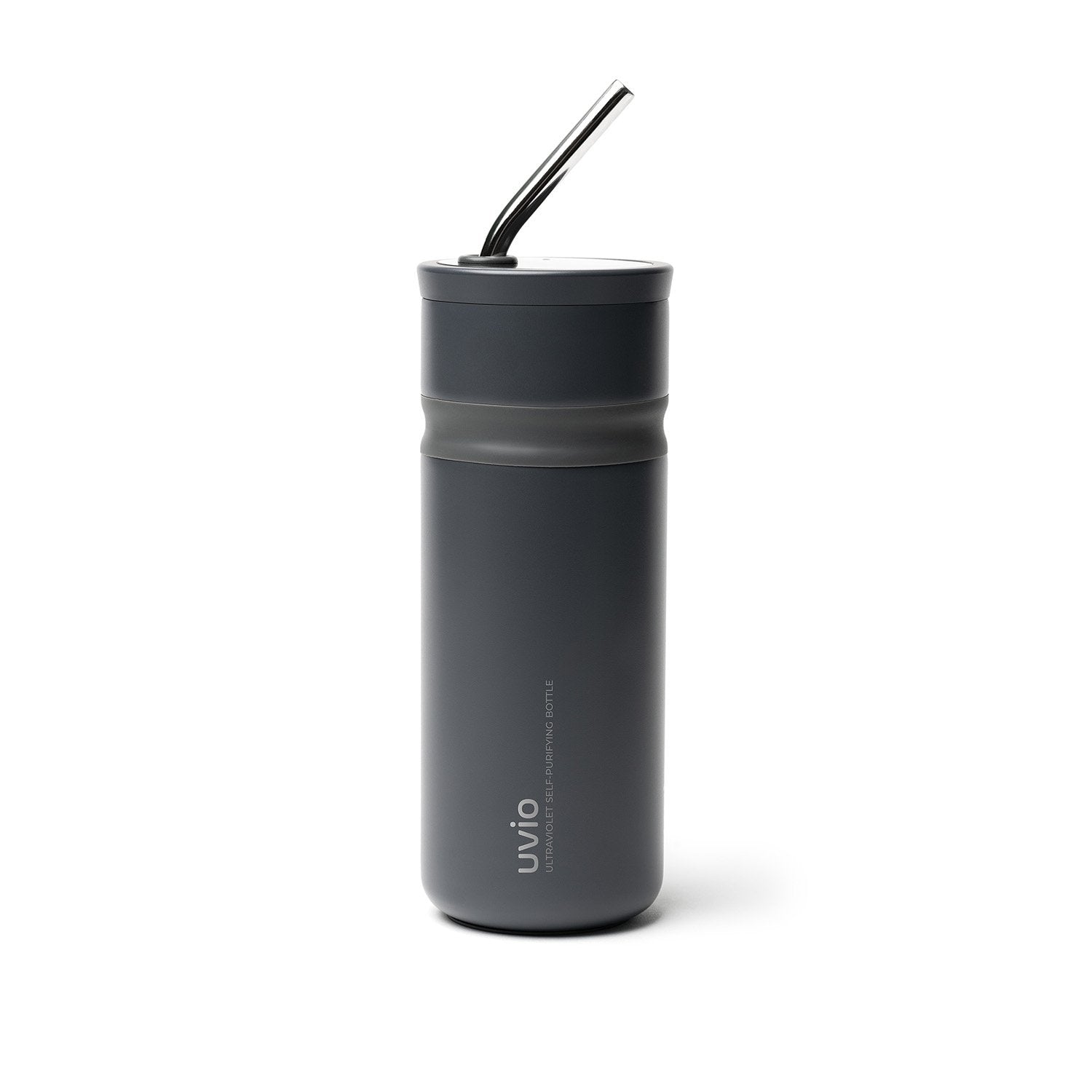  OHOM Uvio Self-Purifying Water Bottle - Black - Bonton