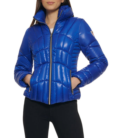 Quilted Puffer Jacket Indigo