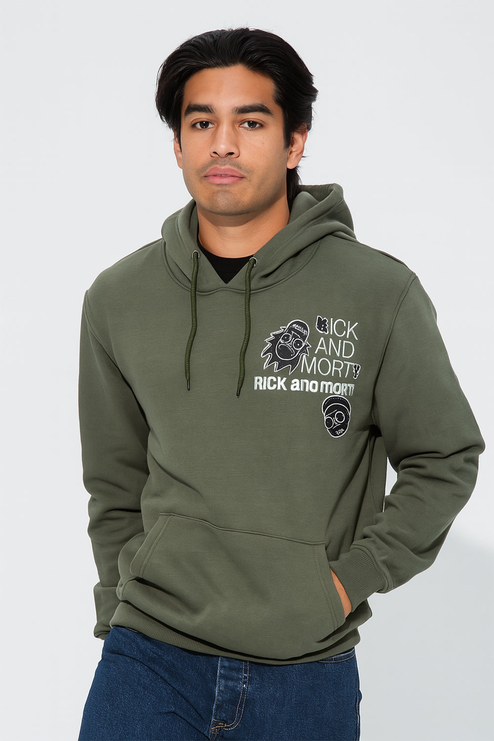  Members Only Rick And Morty Hoody - OLIVE - Bonton