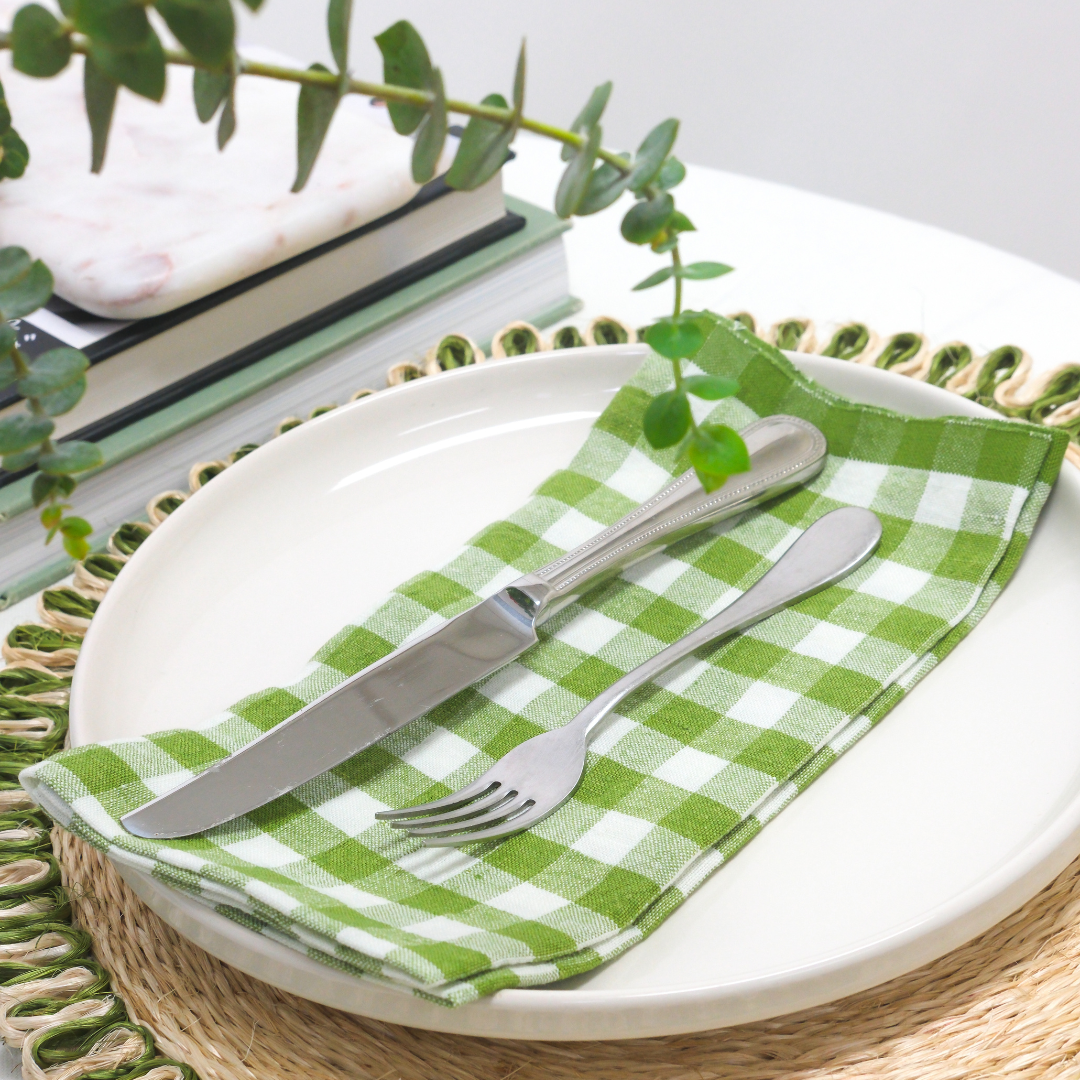  Caravan Picnic Napkin 20x20 - Set of 4 - Basil - Bonton