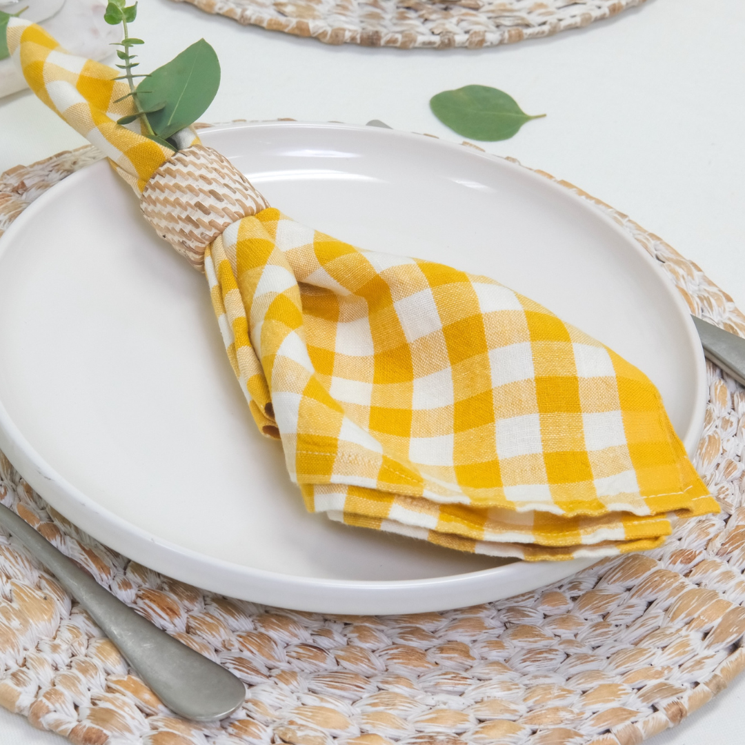  Caravan Picnic Napkin 20x20 - Set of 4 - Basil - Bonton